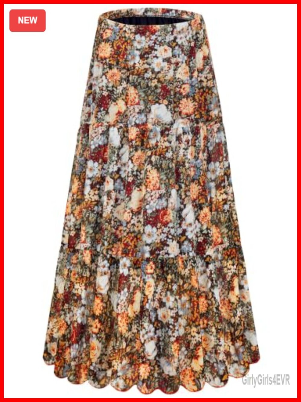 Womens Chiffon High Waist Maxi Skirt Flowy Pleated A-Line Beach Skirt